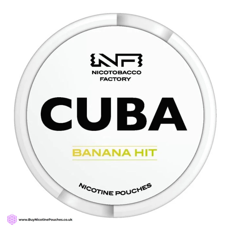 Banana Hit White Nicotine Pouches by Cuba 24MG