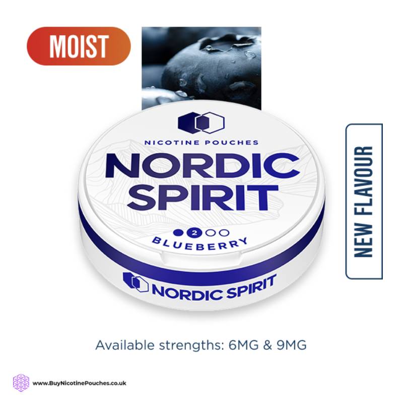 Blueberry Nicotine Pouches by Nordic Spirit 2Dot
