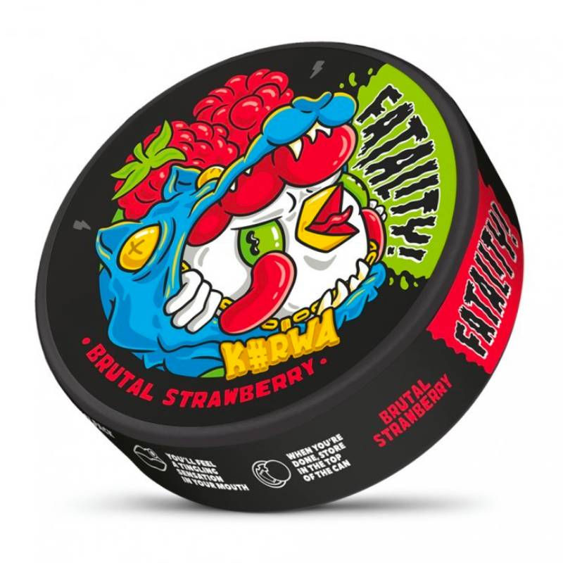 Brutal Strawberry Fatality Nicotine Pouches by KURWA 36MG