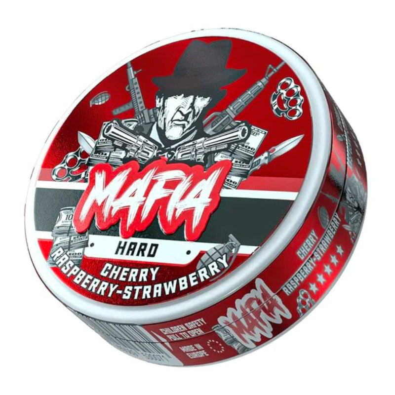 Cherry Raspberry Strawberry Mafia Nicotine Pouches by KURWA 19MG