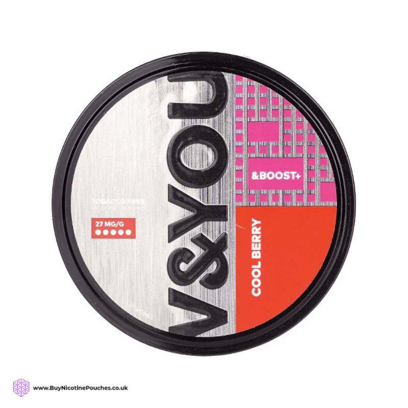 Cool Berry &Boost+ Nicotine Pouches by V&YOU