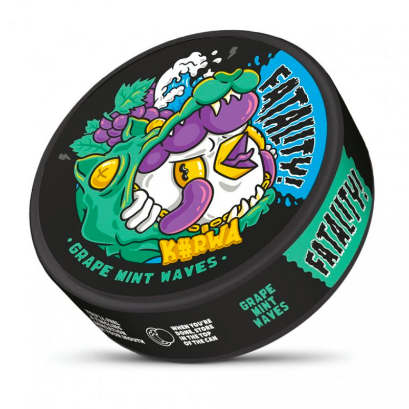 Grape Mint Waves Fatality Nicotine Pouches by KURWA 36MG