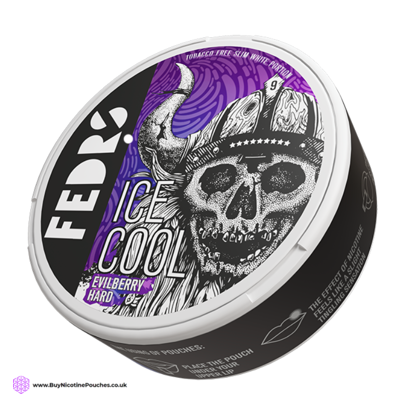 Ice Cool Evilberry Hard Nicotine Pouches by FEDRS 65MG