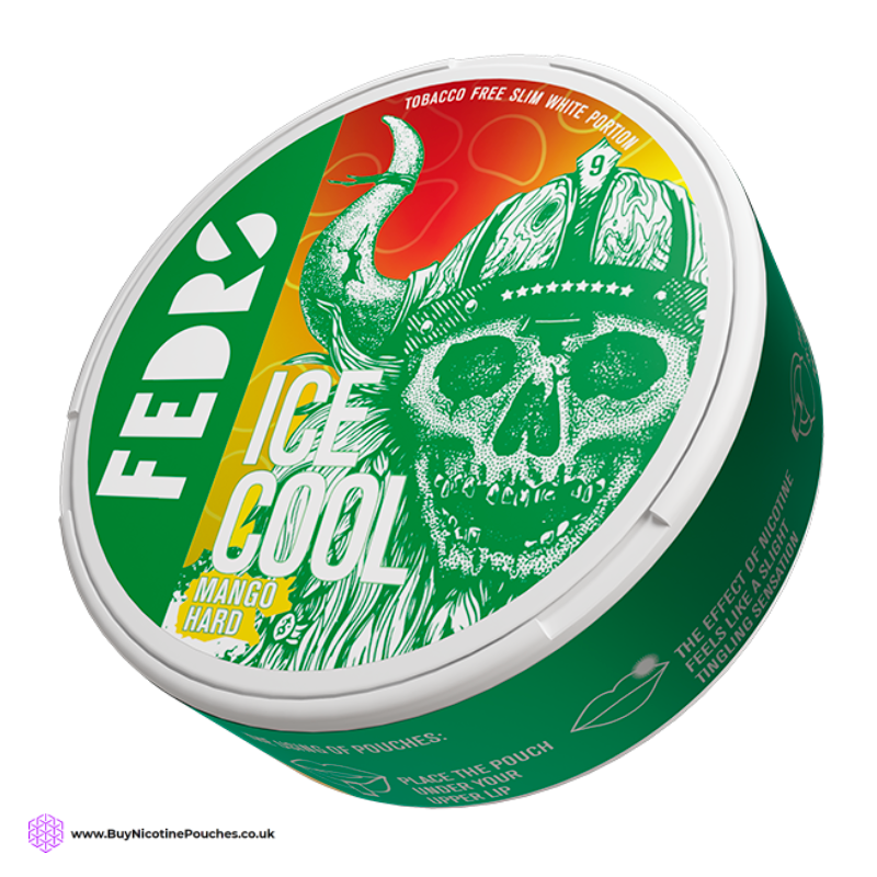 Ice Cool Mango Hard Nicotine Pouches by FEDRS 65MG