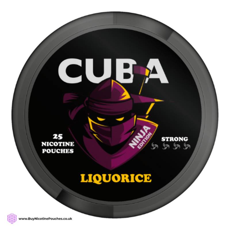 Liquorice Ninja Nicotine Pouches by Cuba