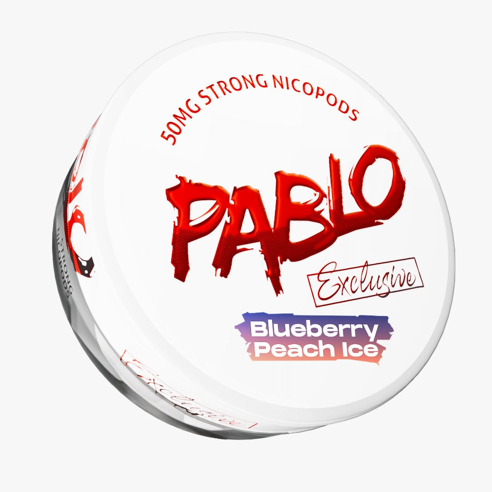 Pablo Blueberry Peach Ice Nicotine Pouches Snus