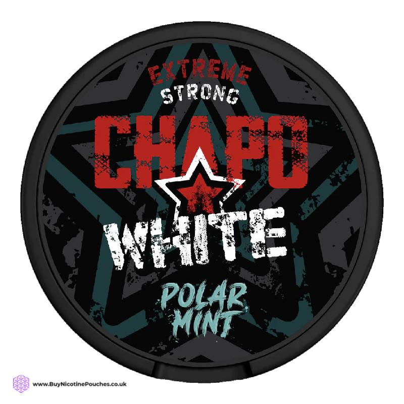 Polar Mint Danger Nicotine Pouches by Chapo White