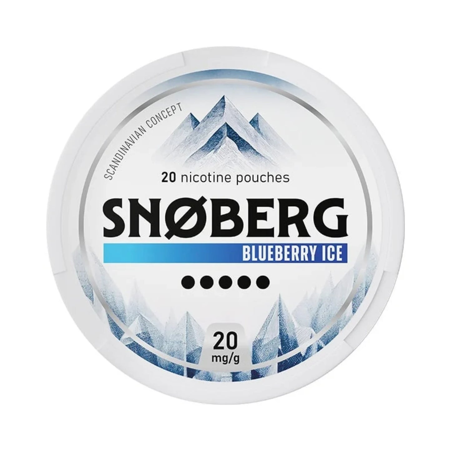 SNOBERG Blueberry Ice Nicotine Pouches 20MG