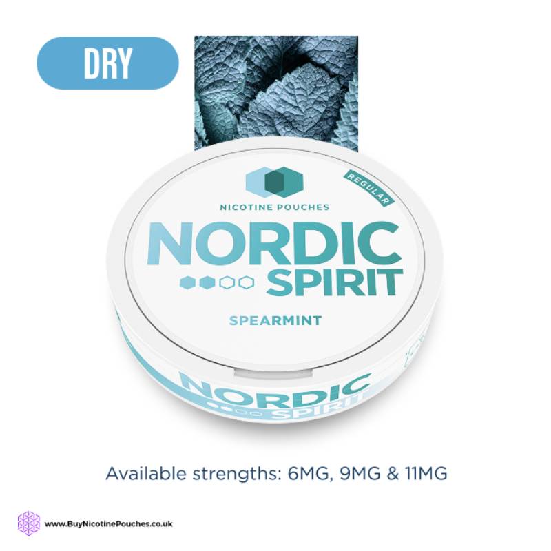 Spearmint Nicotine Pouches by Nordic Spirit 2Dot