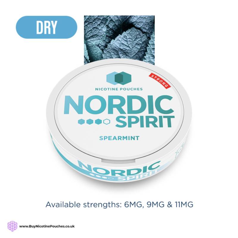 Spearmint Nicotine Pouches by Nordic Spirit 3Dot