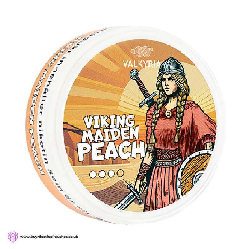Viking Maiden Peach Nicotine Pouches by Valkyria side 6mg