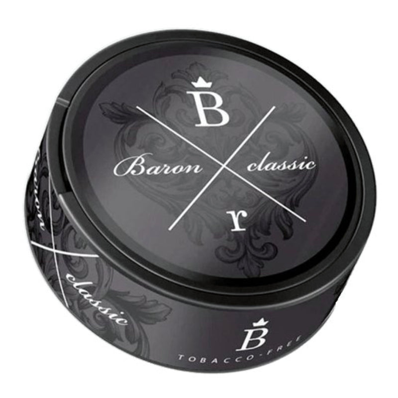 Classic Black Nicotine Pouches by Baron 40MG