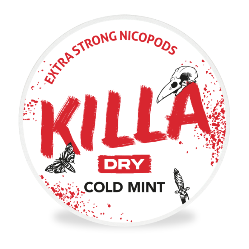 Dry Cold Mint Nicotine Pouches By Killa 16MG