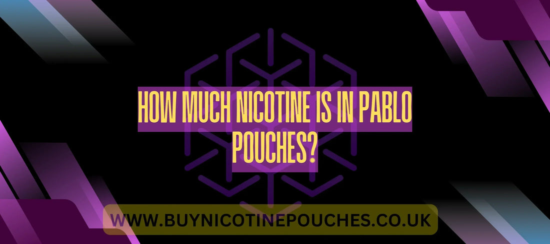How much nicotine is in Pablo pouches?