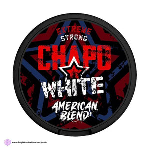 American Blend Danger Strong Nicotine Pouches by Chapo White