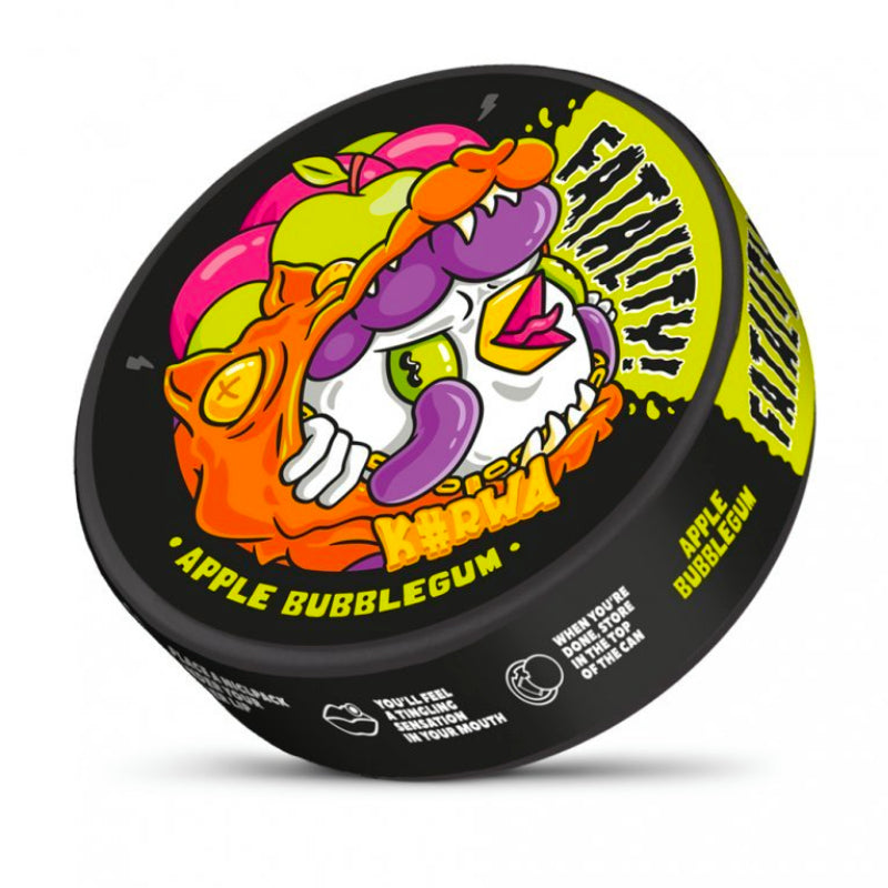 Apple Bubblegum Fatality Nicotine Pouches by KURWA 36MG