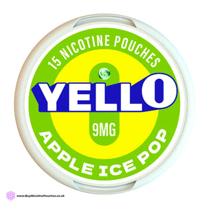 Apple Ice Pop 9MG Nicotine Pouches by Yello
