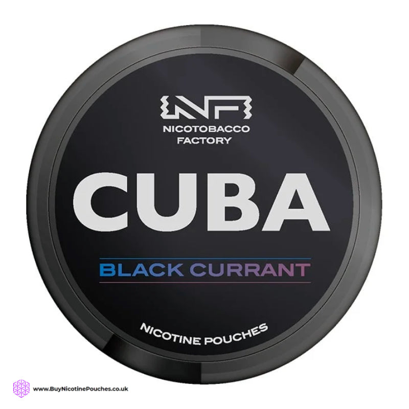 Blackcurrant Black Nicotine Pouches by Cuba 66mg