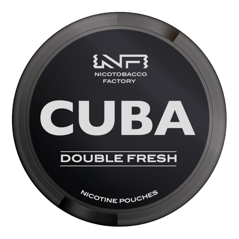 Double Fresh Black Nicotine Pouches by Cuba 66MG