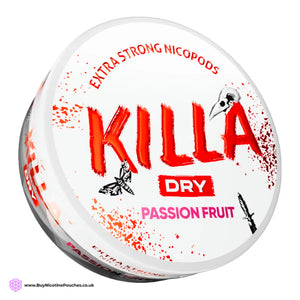 Dry Passion Fruit Nicotine Pouches by Killa 16MG