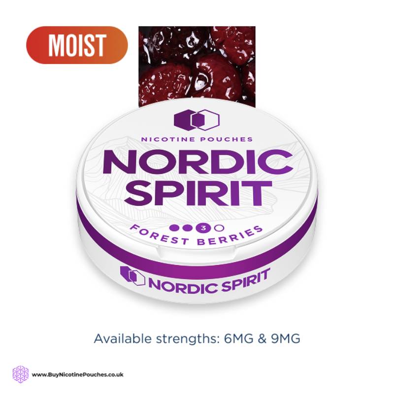 Forest Berries Nicotine Pouches by Nordic Spirit 2 Dot