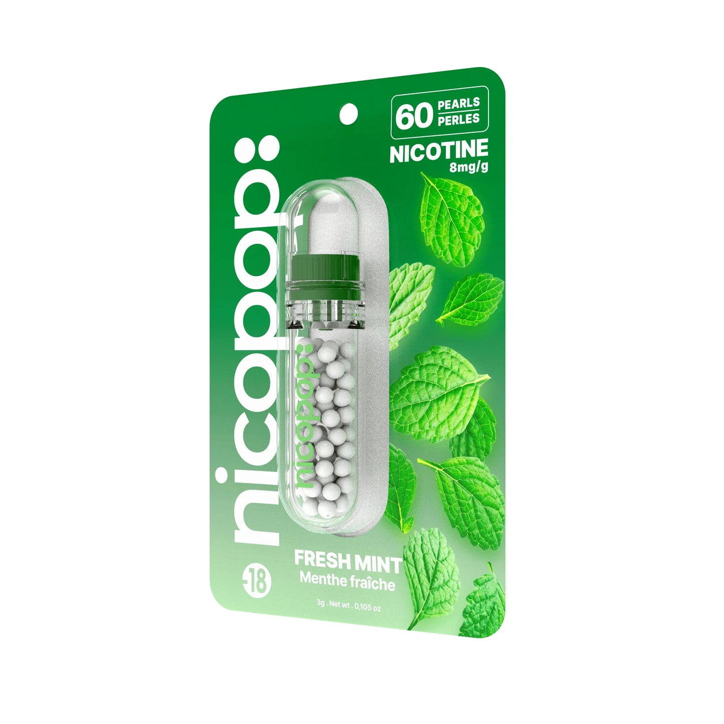 Fresh Mint Nicotine Pearls by Nicopop