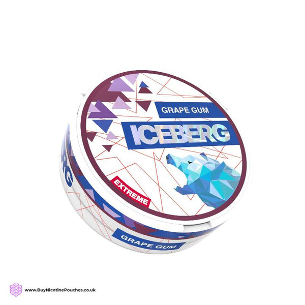 Grape Gum Extreme Nicotine Pouches by Iceberg
