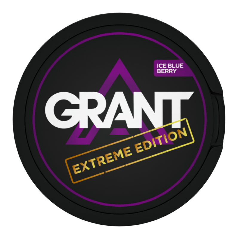 Ice Blue Berry Extreme Nicotine Pouches by Grant SNUS 50MG