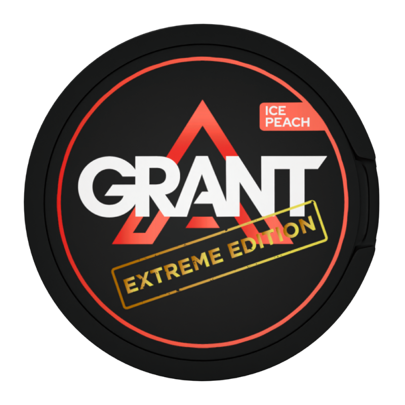Ice Peach Extreme Nicotine Pouches by Grant SNUS 50MG