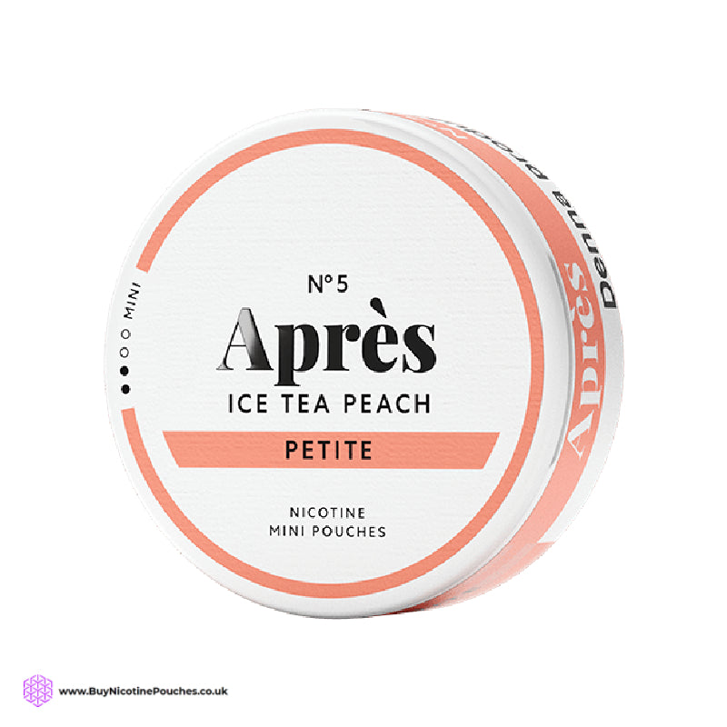 Ice Tea Peach Mini Nicotine Pouches by Après