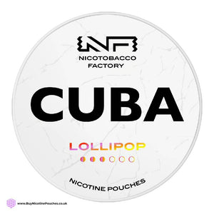 Lollipop Nicotine Pouches by Cuba white