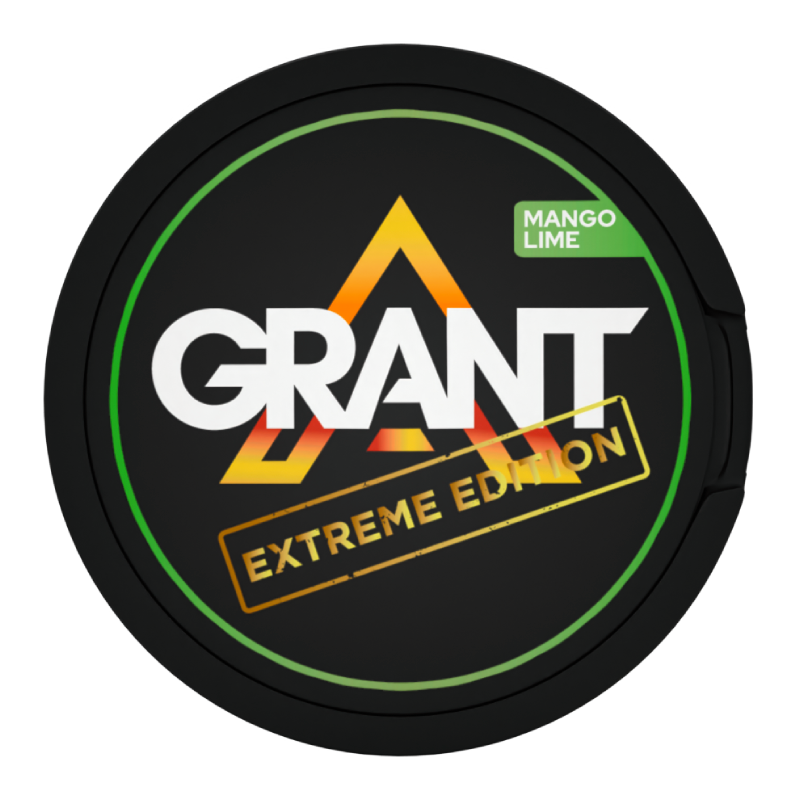 Mango Lime Extreme Edition Nicotine Pouches by Grant SNUS 50mg