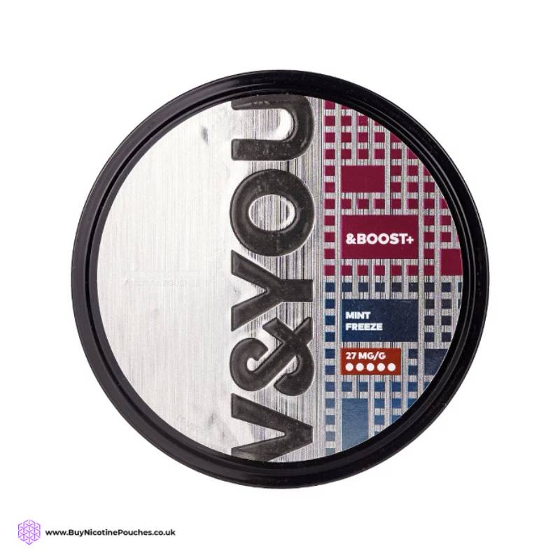 Mint Freeze &Boost+ Nicotine Pouches by V&YOU