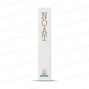 'NOAT Cold Mint' branded product on a white background