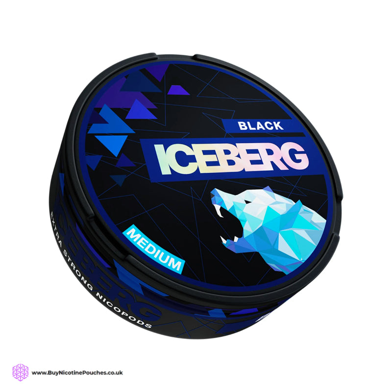 Black Nicotine Pouches by Iceberg
