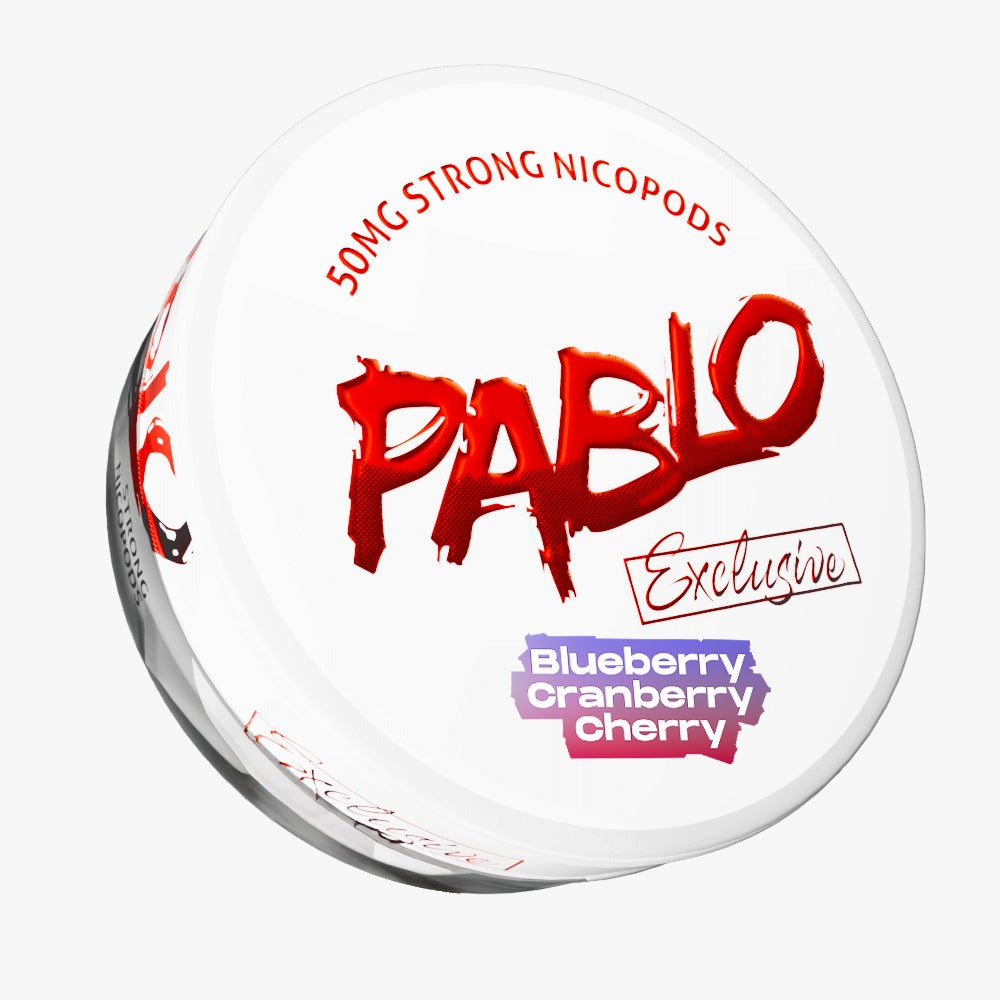 Pablo Blueerry Cranberry Cherry Nicotine Pouches Snus