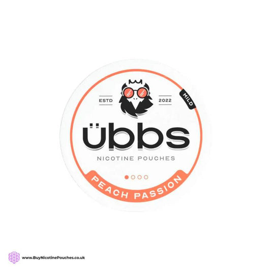 Peach Passion Nicotine Pouches by Ubbs