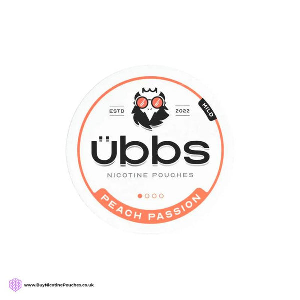 Peach Passion Nicotine Pouches by Ubbs