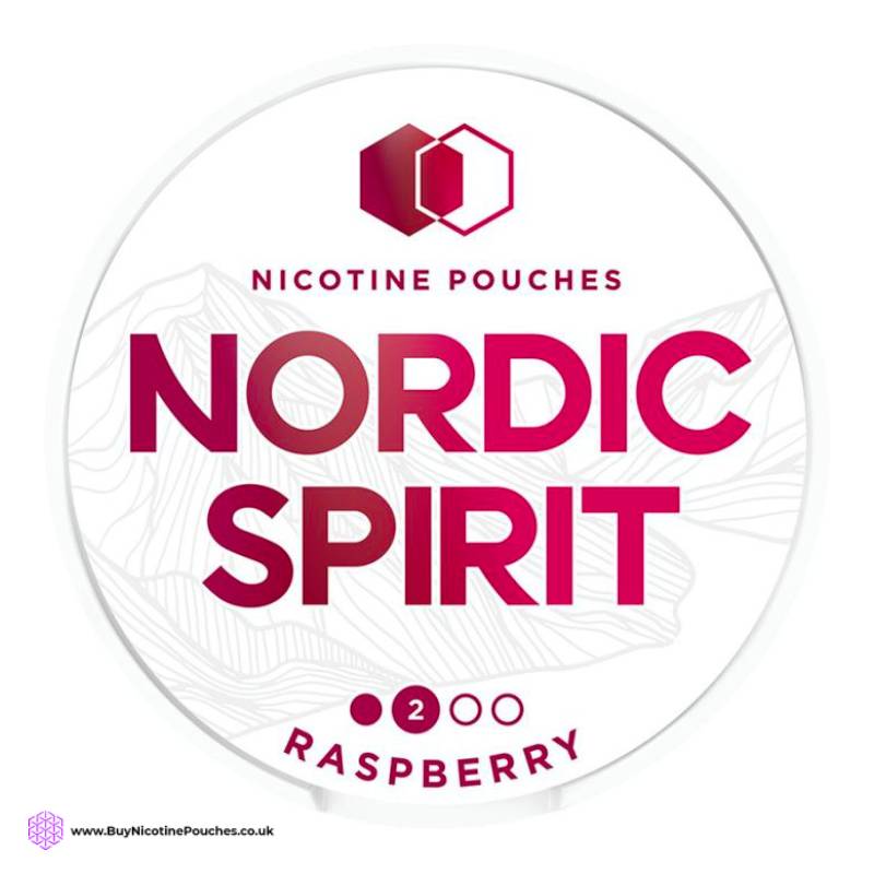 Raspberry 2 Dots Nicotine Pouches by Nordic Spirit