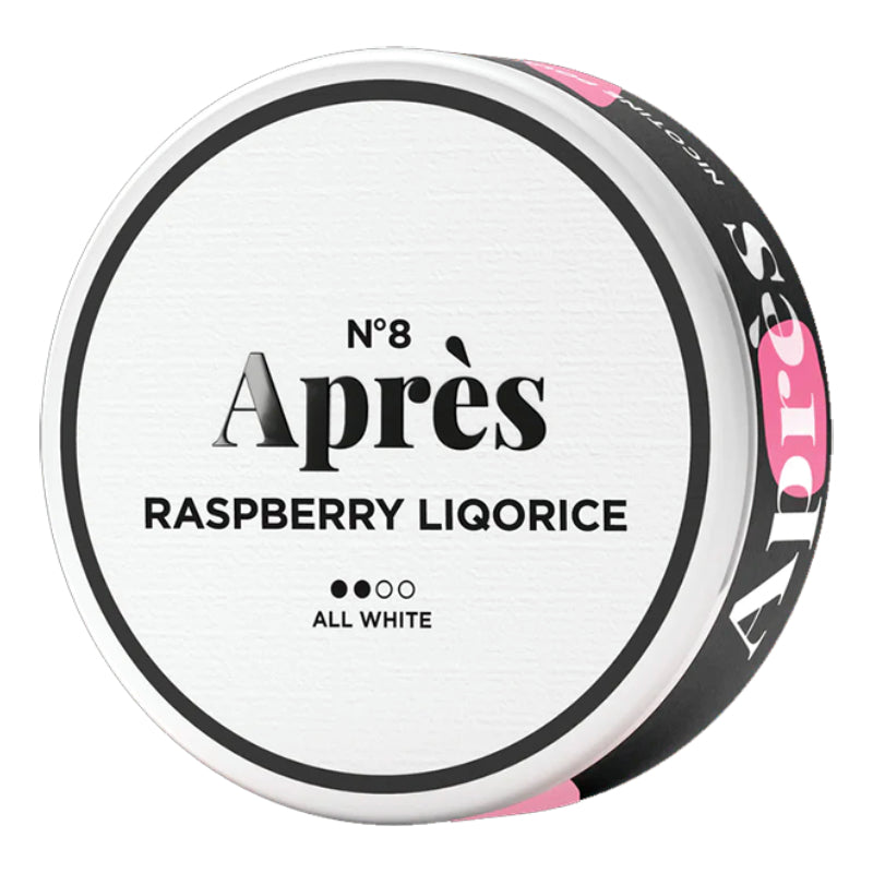 Raspberry Liqorice Nicotine Pouches by Après 8MG