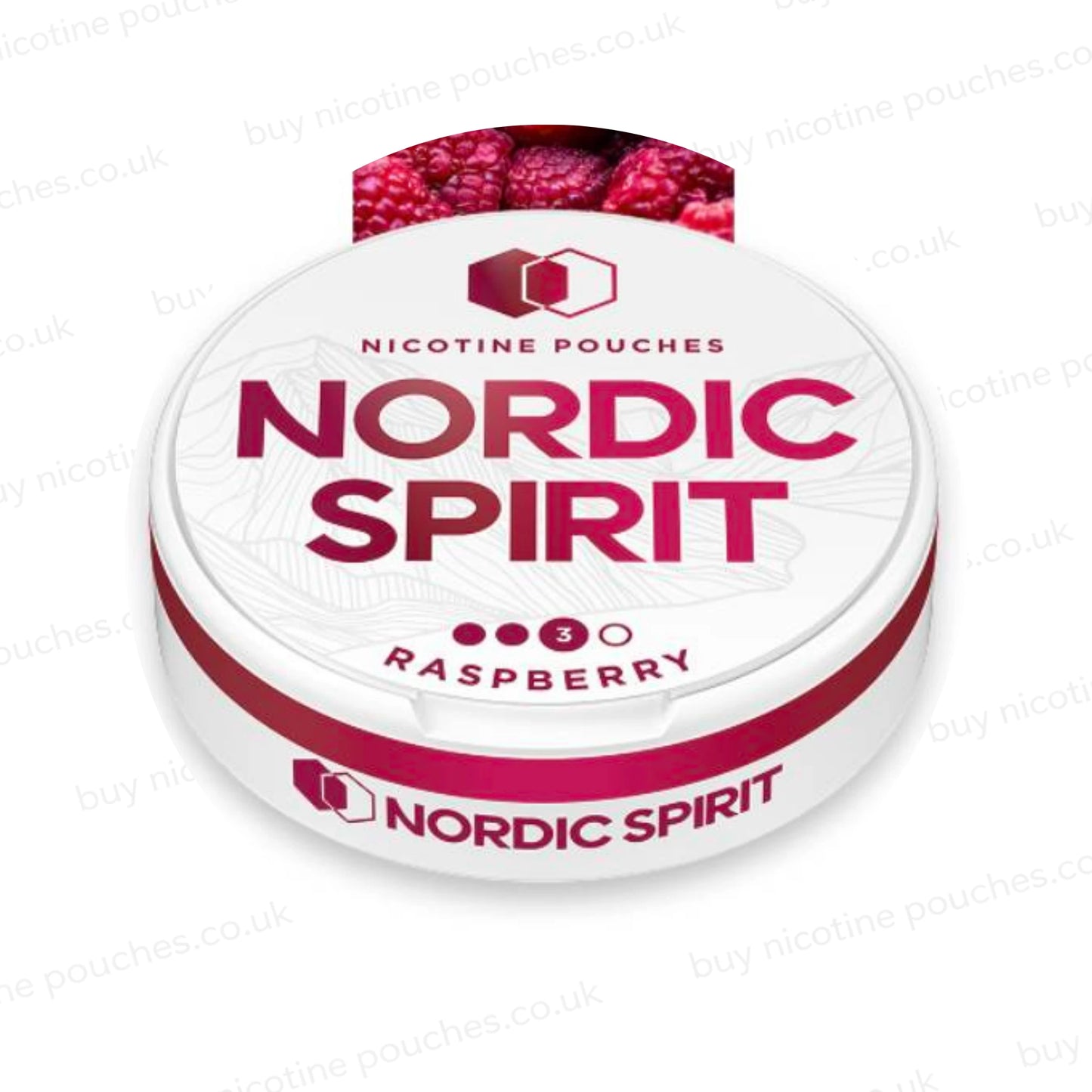 Raspberry Nicotine Pouches by Nordic Spirit
