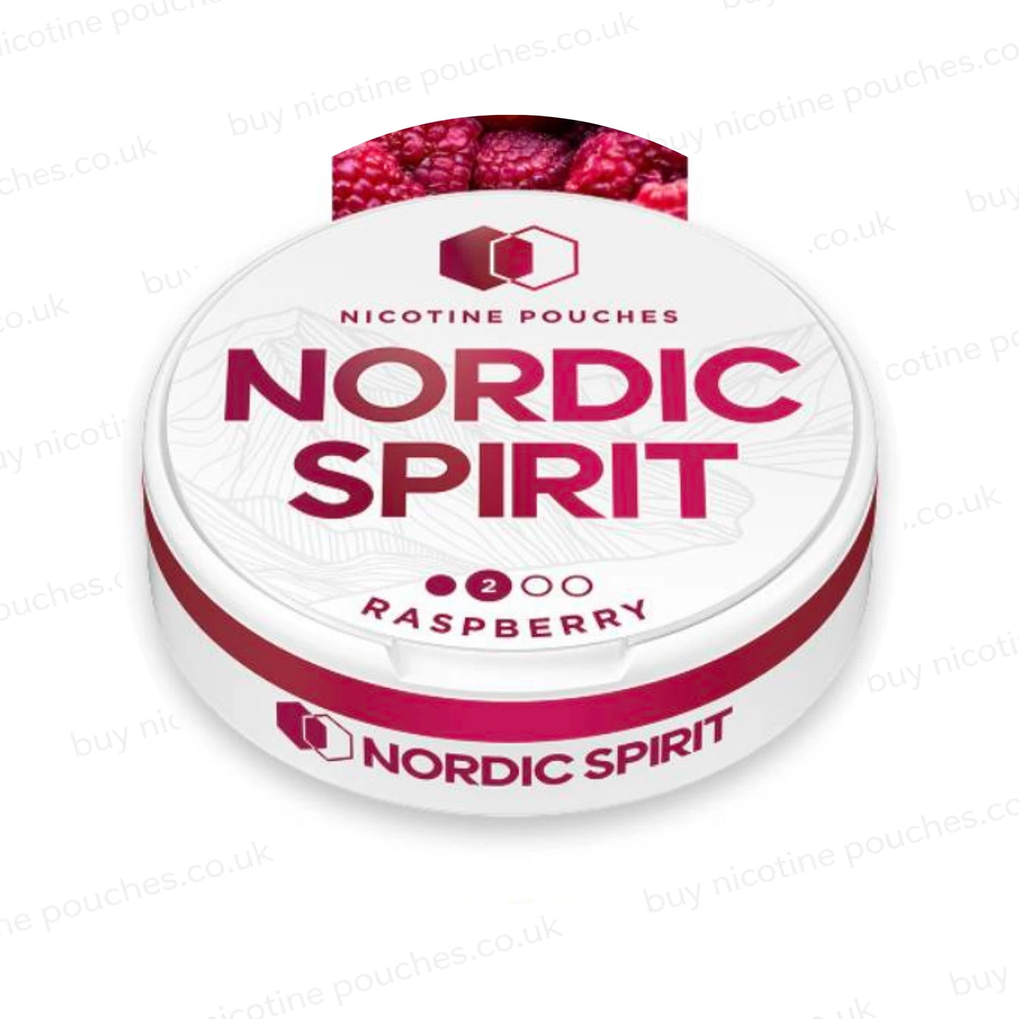 Raspberry Nicotine Pouches by Nordic Spirit