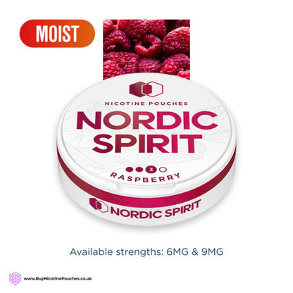 Raspberry Nicotine Pouches by Nordic Spirit 3Dot