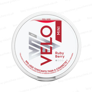 Ruby Berry Mini Nicotine Pouches by Velo