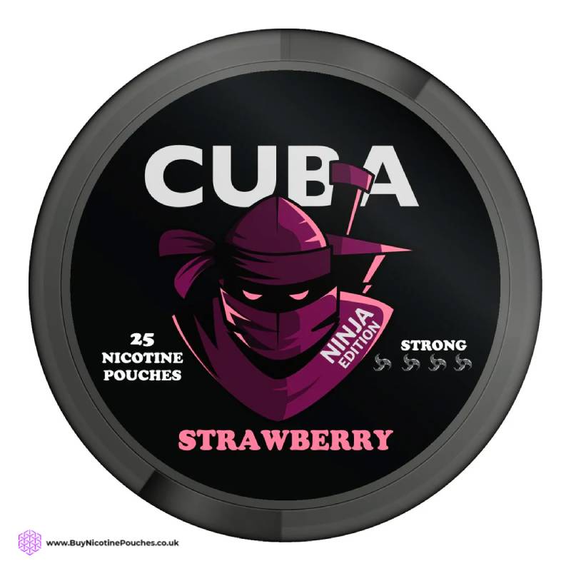 Strawberry Ninja Nicotine Pouches by Cuba