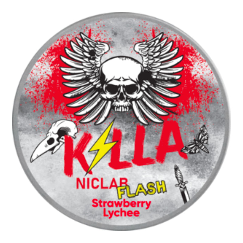 Strawberry Lychee Flash Nicotine Pouches by Killa 4MG