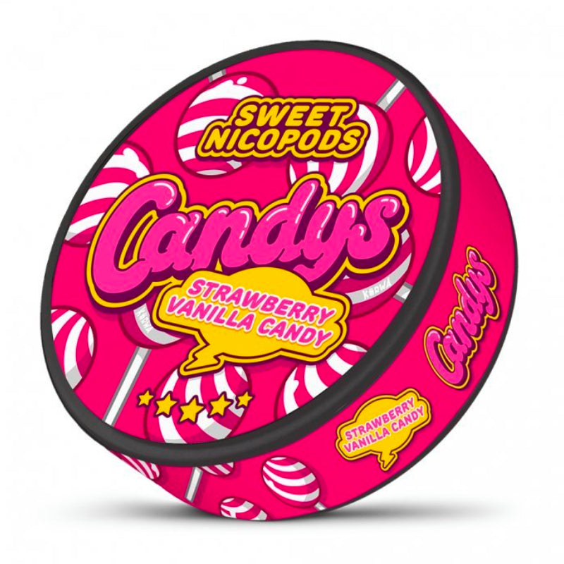 Strawberry Vanilla Candy Nicotine Pouches by KURWA 36MG