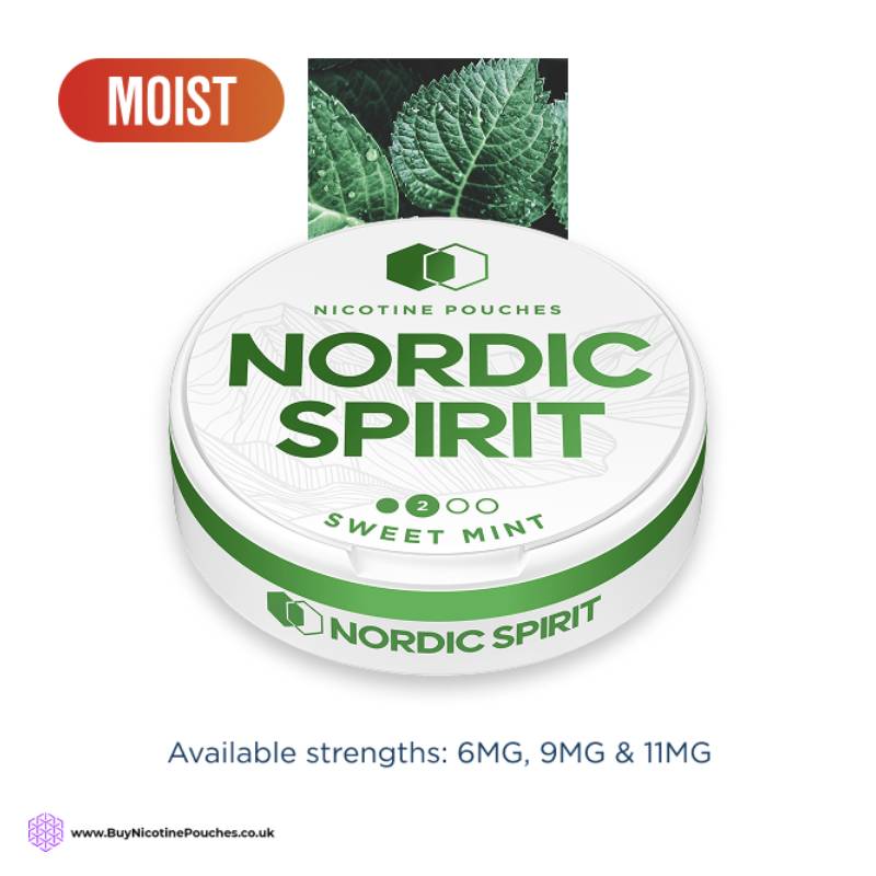 Sweet Mint Nicotine Pouches by Nordic Spirit 2Dot