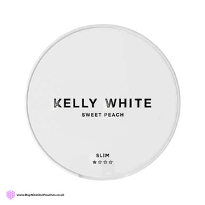 Sweet Peach Slim Nicotine Pouches by Kelly White