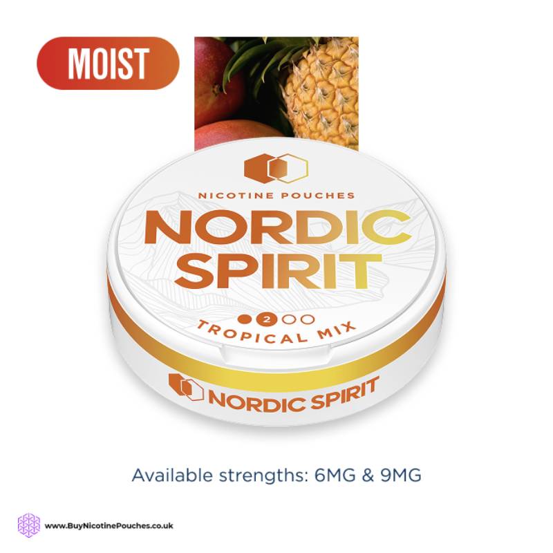 Tropical Mix Nicotine Pouches by Nordic Spirit 2Dot